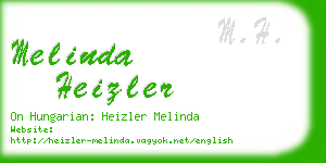 melinda heizler business card